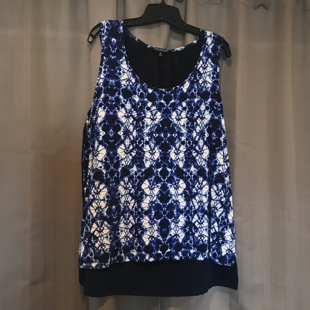 Blue & White Tank